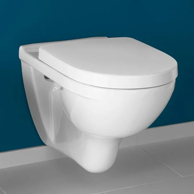 O.Novo Combi-Pack, Rimless wall Hung Toilet with toilet seat 5660HR01