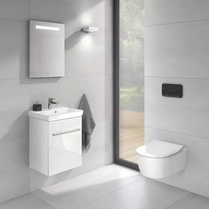 ViConnect Glass Glossy Black Dual Flush Plate - 922400RB