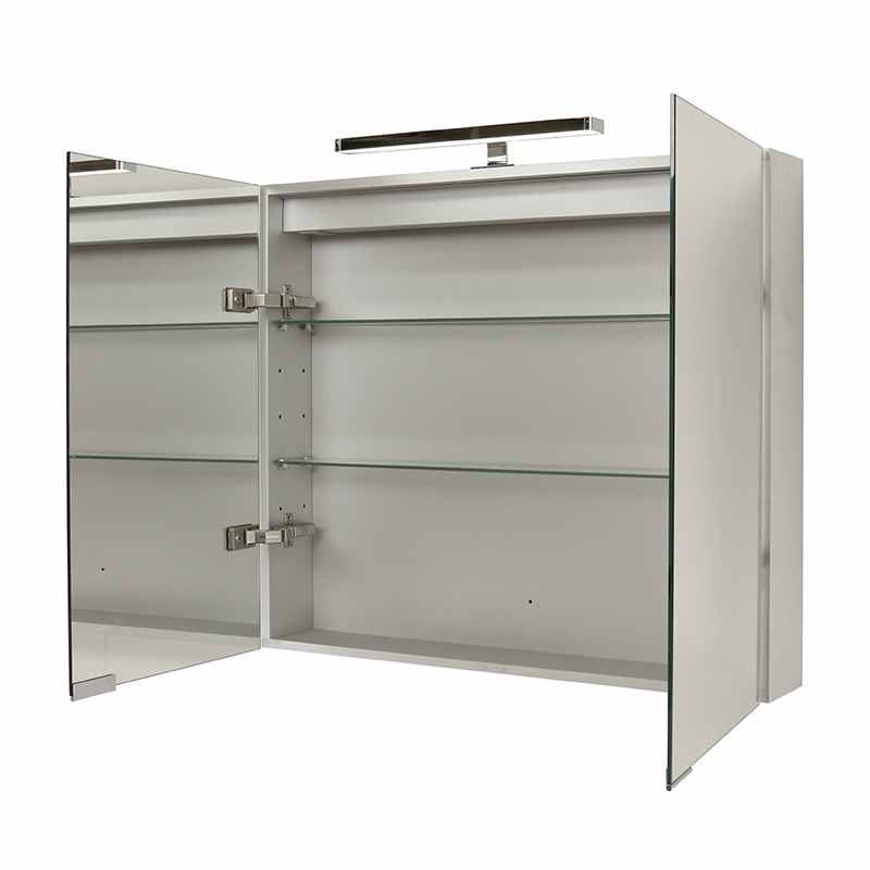 800 Mirror Cabinet With Light - Pure Bathroom