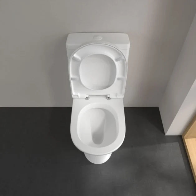 Villeroy & Boch O.Novo Close-Coupled Toilet, Cistern & Soft Close Seat Combi-Pack