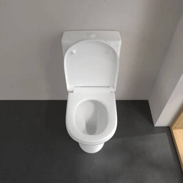 Villeroy & Boch O.Novo Close-Coupled Toilet, Cistern & Soft Close Seat Combi-Pack