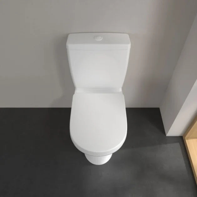 Villeroy & Boch O.Novo Close-Coupled Toilet, Cistern & Soft Close Seat Combi-Pack