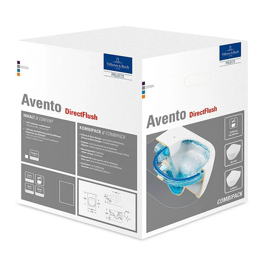 Avento Combi-Pack, Wall Hung Toilet with seat 5656HR01