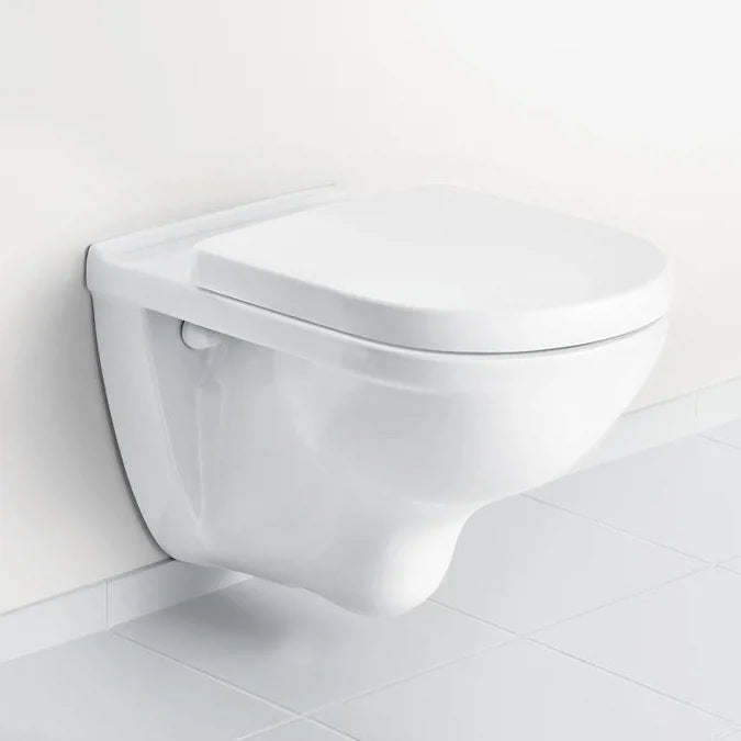O.Novo Combi-Pack, Rimless wall Hung Toilet with toilet seat 5660HR01