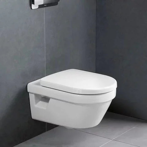 Architectura Combi-Pack Rimless, Wall Hung Toilet with toilet seat 5684HR01