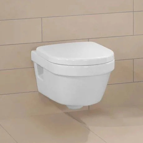 Architectura Combi-Pack Rimless, Wall Hung Toilet with toilet seat 5684HR01