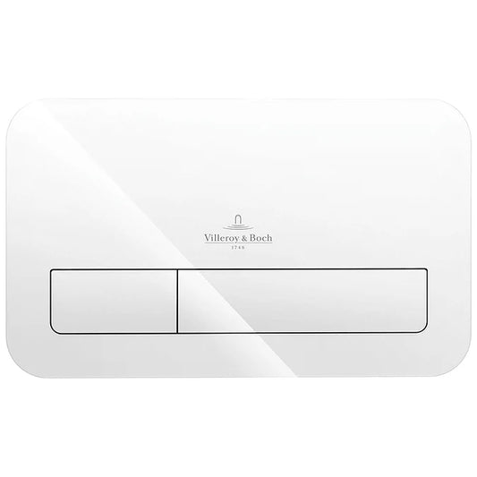 ViConnect Glass Glossy White Dual Flush Plate - 922400RE