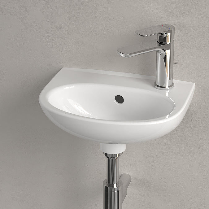 O.Novo Washbasin 360 x 275mm Pre-Punched Tap Holes 3 Variants 43403X01