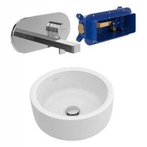 Architectura Surface washbowl with Wall-Mounted Tap Bundle VBP-24-0310